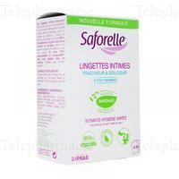 SAFORELLE Lingettes nettoyantes intime x 10 sachets individuels