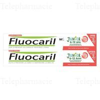 FLUOCARIL Dentifrice junior 6-12 ans gout fruits rouges Lot de 2