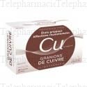 Granions de cuivre 0,3 mg/2 ml Boîte de 30 ampoules
