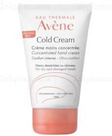 Cold cream crème mains peaux dessèchees ou abimees 50ml