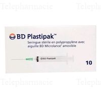 BD PLASTIPAK Ser aig 10 45/100 G26 3/8 1ml