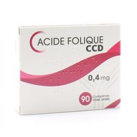 LABORATOIRE CCD Acide Folique 0.4mg 90 comprimés