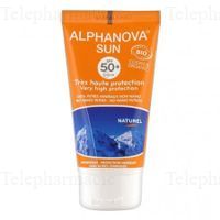 ALPHANOVA Sun Lait solaire bio SPF50+ tube 50g