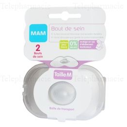 Bouts de Sein Silicone Taille M Boîte de Stérilisation Lot de 2