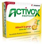 ARKOPHARMA Activox sans sucre arôme miel citron