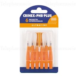 CRINEX PHB Plus brossettes interproximales oranges 2 mm x6