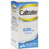Caltrate 600 mg Flacon de 60 comprimés