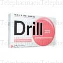 DRILL Sans sucre pamplemousse Boîte de 24 pastilles