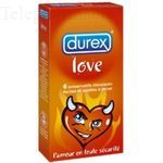 DUREX Préservatifs Love - Préservatifs Lubrifiés - Boite De 6 Préservatifs