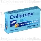 Doliprane 150 mg Boîte de 10 suppositoires
