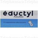 Eductyl adultes Boîte de 12 suppositoires