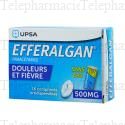 Efferalganodis 500mg Boîte de 16 comprimés