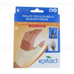 EPITACT Orthèse pouce Souple d'activité Main Gauche taille M (15-17 cm)