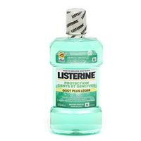 LISTERINE Bain de bouche protection dents et gencives gout plus léger flacon 500ml