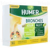 HUMER Bronches jour et nuit 15 comprimés