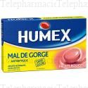 Humex mal de gorge fruits rouges 20 mg sans sucre