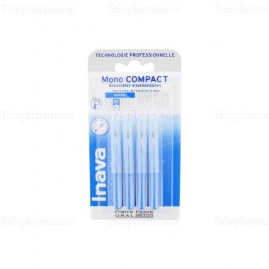 INAVA Brossette interdentaires ISO1 étroits monocompact 0.8mm pack de 4