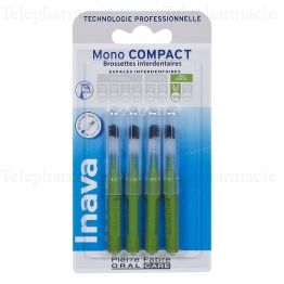 INAVA Brossettes interdentaires ISO6 très larges 2,2mm pack de 4