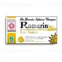 DAYANG Infusion hépatiques bio romarin 20 sachets