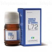 LEHNING L72 Troubles du sommeil flacon compte-gouttes 30ml