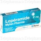 LOPERAMIDE 2mg Mylan 12 gélules