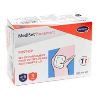 MEDISET PANSEMENT Post-Op Set de Pansement pour petites plaies avec coupe-fils