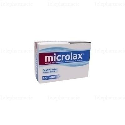 Microlax sorbitol citrate et laurilsulfoacétate de sodium Boîte de 12 récipients unidoses