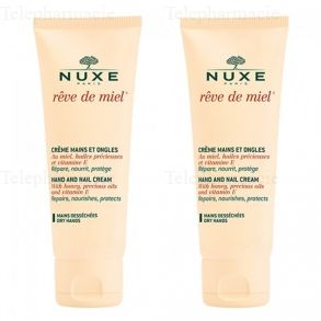 NUXE Rêve de miel crème mains et ongles lot de 2 tubes 50ml