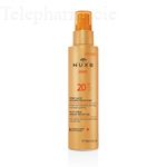 Sun spray lacté visage et corps moyenne protection spf20 150ml