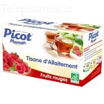 PICOT Tisane allaitement bio saveur fruits rouges x20 sachets