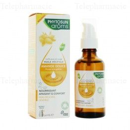 Huile végétale amande douce peaux délicates bio 50ml