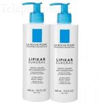 Lipikar surgras douche crème concentre anti-dessèchement 2x400ml