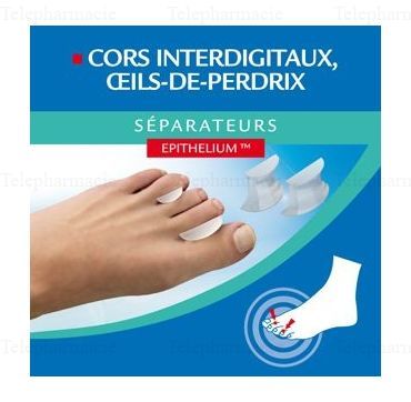 Séparateurs de cors interdigitaux oeils de perdrix à l'epithelium Lot de 6 petits
