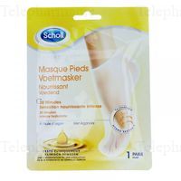 SCHOLL Expert care - Masque pieds nourrissant 20 minutes huile d'argan 1 paire