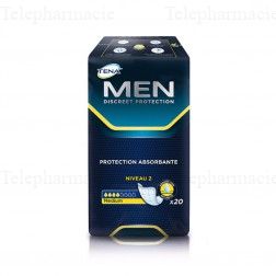 MEN DISCREET PROTECTION ABSORBANTE NIVEAU 2 MEDIUM x20