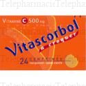 Vitascorbol sans sucre tamponné 500mg 24 comprimés